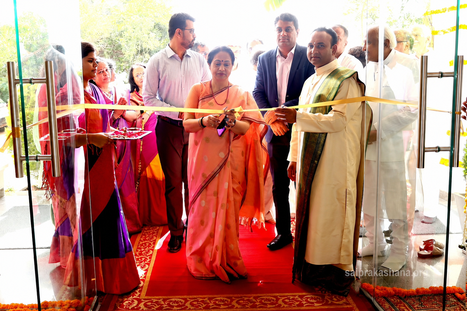 Ribbon cutting at the RAISE Centre in Muddenahalli